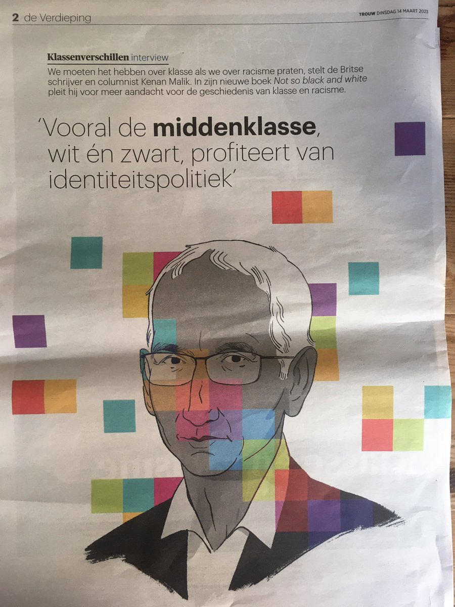 Vandaag mijn ingezonden brief in <a href="/trouw/">Trouw</a> nav interview Kenan Malik over zijn boek Not so black in white. Als we weer de taal van #klasse gebruiken, gaan we #polarisatie door #identiteitspolitiek tegen en krijgen we wellicht andere uitslagen van verkiezingen.

Workers unite!