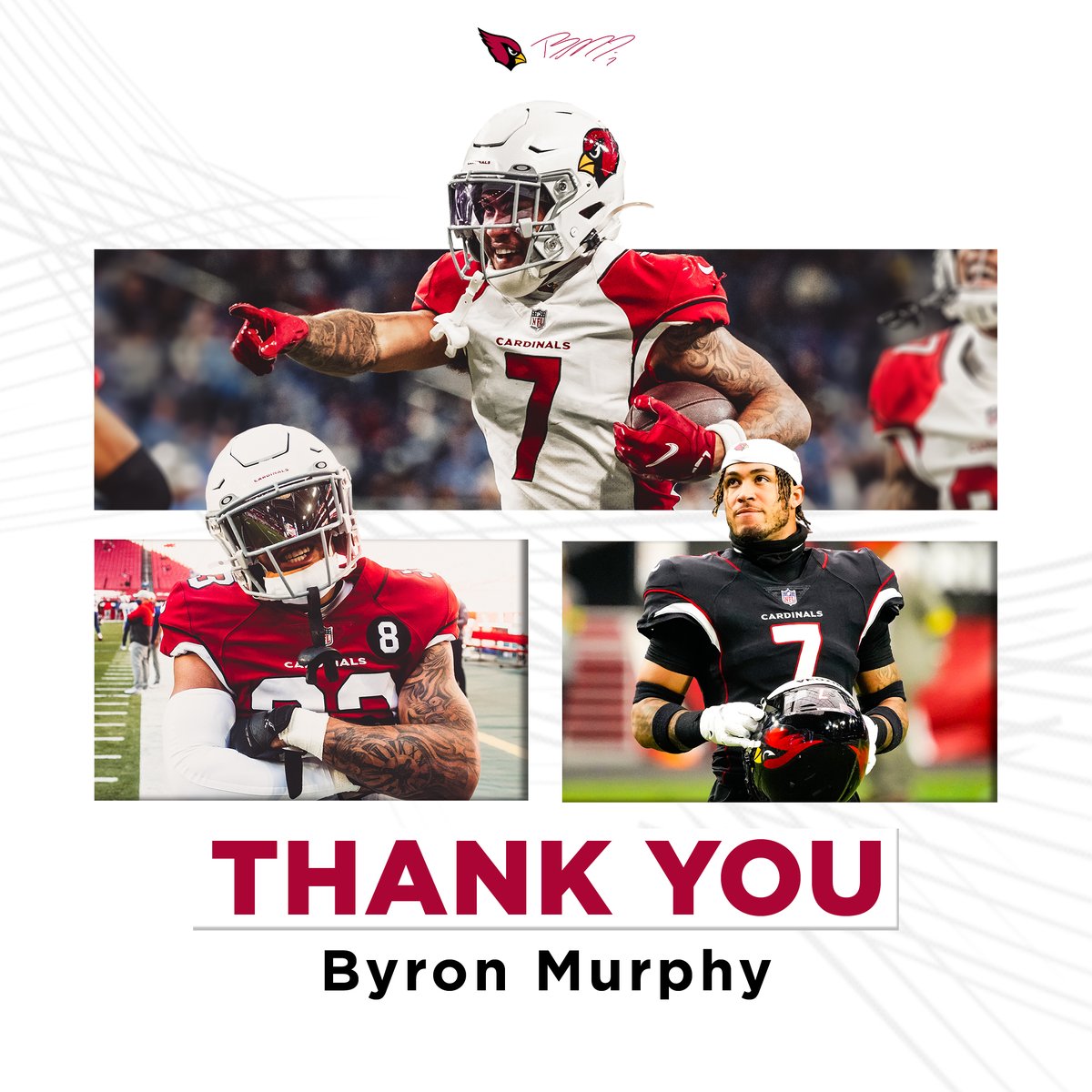 AZCardinals's tweet photo. Thank You, Byron 👏

Always will be the hometown kid 🏜 https://t.co/JN72us0Aea