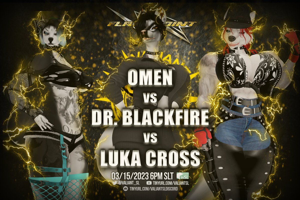 One... Two... Three! Three badasses in one match? Is our stadium even going to stay standing after this?

#Omen will be taking on #DrBlackfire will be taking on <a href="/LukaCross6/">Luka Cross (SL Wrestling)</a>! Who will come out as our winner?

#AnswerTheCall #SLPW