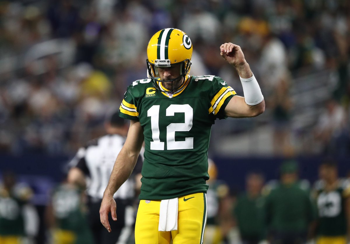 TFG_Football's tweet photo. This is gonna be a minute 😅... And most of you won't read cause it's not about me calling Aaron Rodgers a narcissistic, lunatic, douchebag, asshole, etc., but let me raise a glass for those like me who still appreciate #12. 

Aaron Rodgers is legitimately the reason I became so passionate about  football at a young age and stuck with my Dad's Packers as I grew into enjoying the game.

I literally would not be doing what I do for a living if not for getting to watch him obliterate the league from 2010 to 2016 on the most dominant stretch of Quarterback play the league has ever seen. Period. 

Between that, A Super Bowl, 4 MVP seasons, countless improbable playoff runs and wins (yes, to the "he's a choke artist" crowd), along with some painful losses that were oh so close to landing the other way... (coughs in Brandin Bostic)

Whether I say this with rose colored glasses or not, I firmly believe that this is the BEST Quarterback that has ever played the game. (Give Pat like 3 more years tho lol, for real) 

As you probably know from following me, it really gets under my skin to see the way that the media has destroyed this man's reputation. Not that I like the way he handles everything and I certainly won't by doing any darkness retreats or Ayahuasca trips anytime soon. But what's devastating is that It's to the point that nobody even talks about Aaron Rodgers the football player anymore. And perhaps even worse, they have chosen to completely shut out the insightful and thoughtful things that he does have to share. You literally cannot bring up his name in public, or on cites like this without someone blurting out "man I hate that guy", when those people don't even really know why they are saying those words.

But this isn't for those that haven't actually followed his career, for those that believe everything that gets "reported" about Rodgers, or for those who only want to remember the last 3 years or so. You've made up your mind.

#12, you'll always be a GOAT in my eyes 🐐. Thank you for sticking by an outdated organization, stranded in the middle of nowhere, who truly did you wrong over the years. Thank you for staying, when you probably should have left years ago. Thank you for supporting and mentoring the very Quarterback that Green Bay brought in to replace you, unlike the man before you, who I know you genuinely cannot wait to suit up for YOUR Packers. Thank you for your countless charitable donations and for not being afraid to be YOU
For being an independent thinker and giving us an insight into your own life experiences, as different as they may be, for those that truly wanted to listen. Even if I don't agree with everything you've spoken about.

Kick ass in New York. Wim another ring make some new friends, get another MVP or whatever makes you happy. And Congrats Jets fans, I hope you realize how lucky you are that Aaron Rodgers wants to play for you. 🏈 🧀 🐐