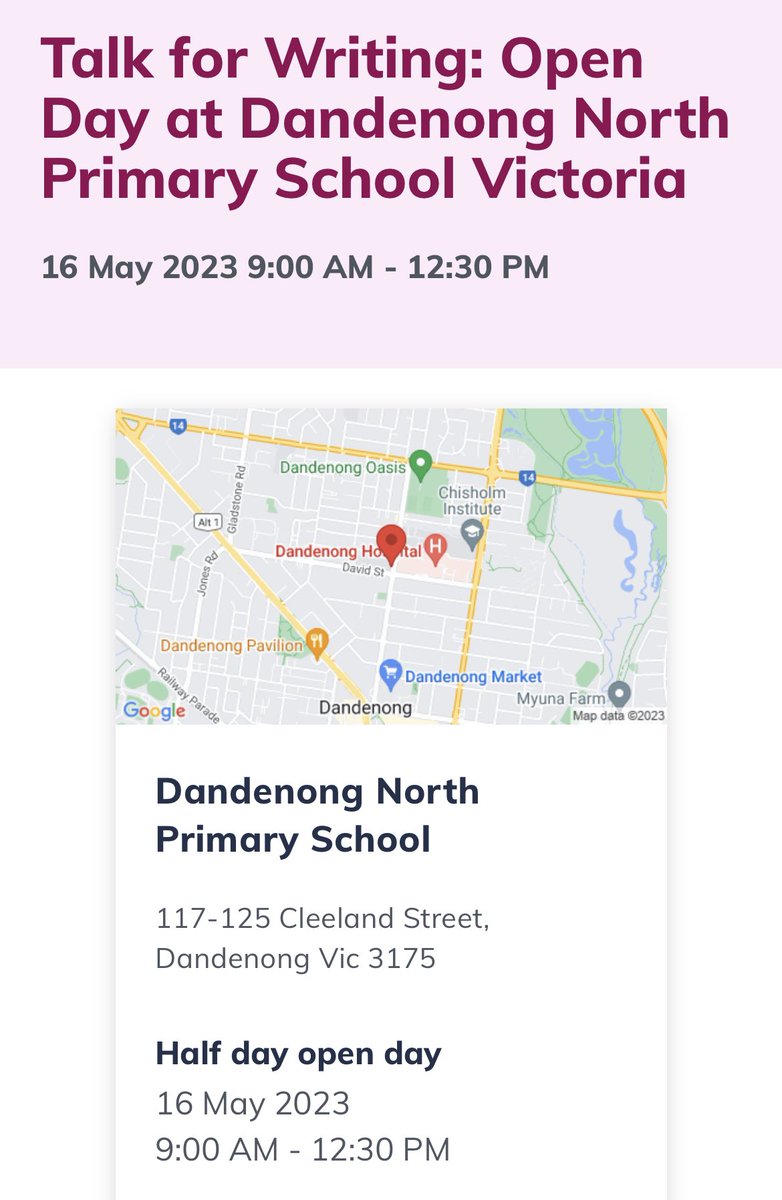 Next term we will be hosting an open day. You will have the opportunity to see Talk for Writing in action across a range of classes and we will share how we plan a unit of work. We would love to see you there!  dsf.net.au/our-services/p…