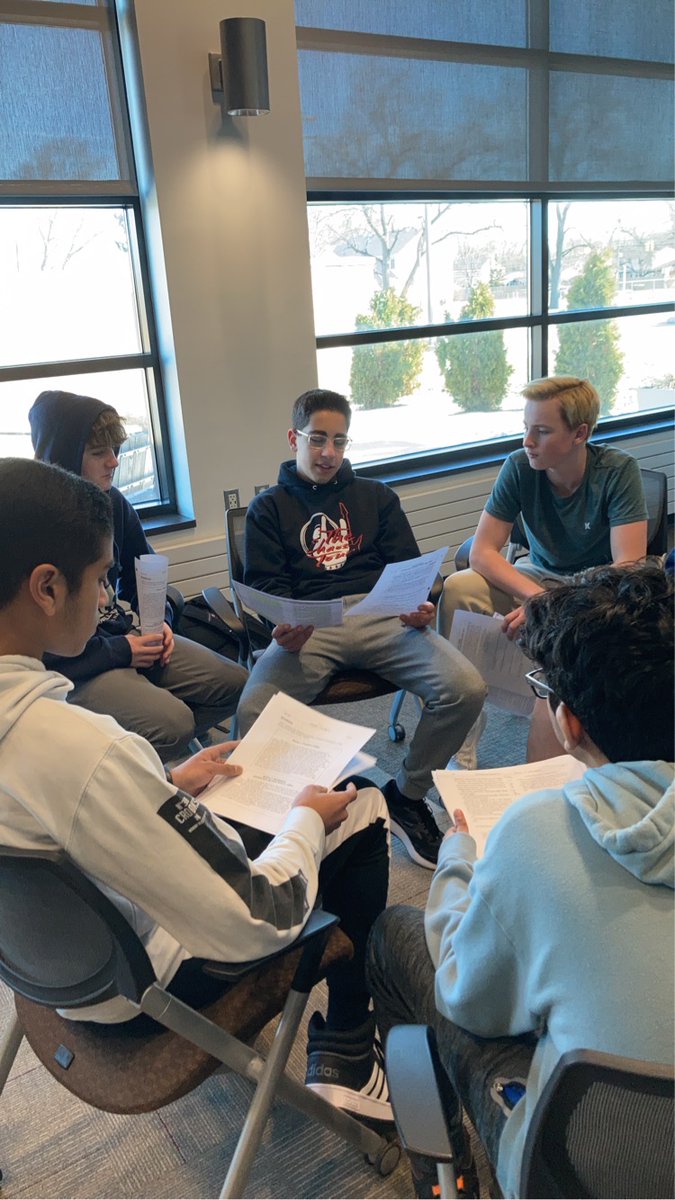 davidtsaid's tweet photo. APUSH and 10 Honors ELA students engaging in Socratic circles. A focus on civil rights themes/concepts our content areas share in common. All a result of collaboration between Mr. DeSantis, Ms. Fischer, Ms. Cracchiolo, and I. Thanks all! https://t.co/TdJmQkcjgT
