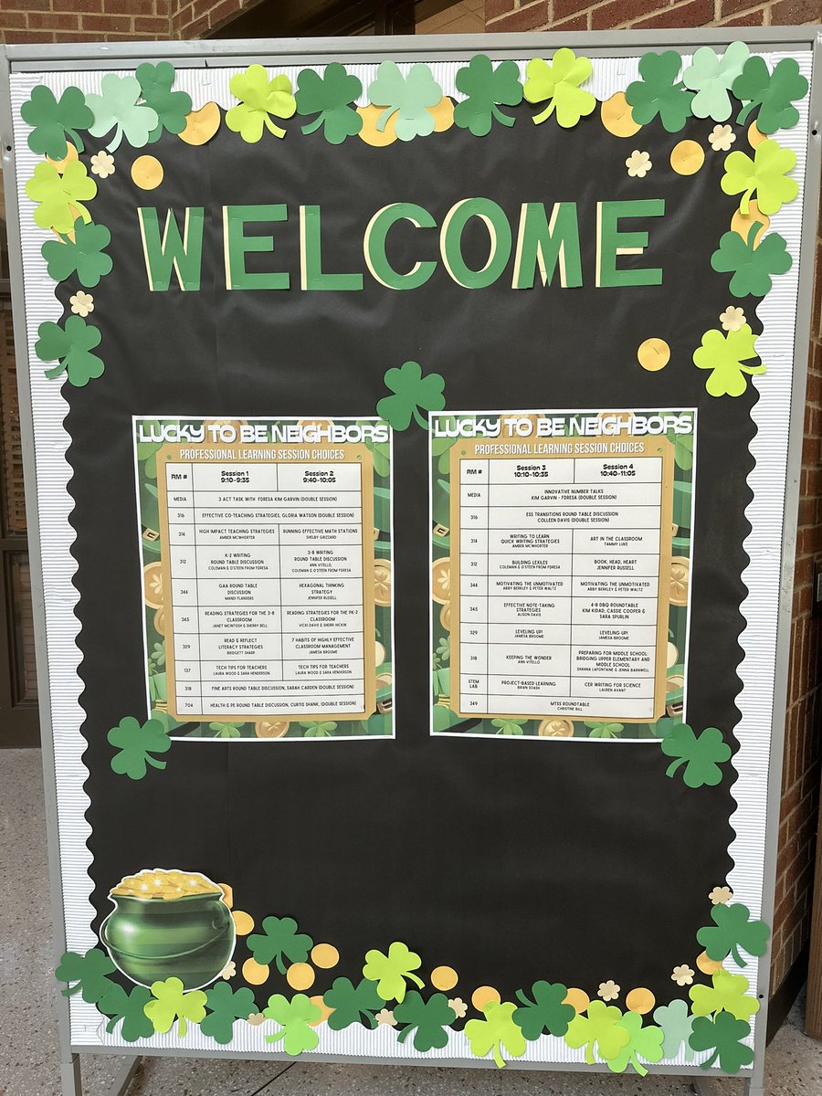 jessicaleeogden's tweet photo. RHMS is LUCKY 🍀 to be neighbors with FME! Can’t wait for our golden PL mash-up tomorrow 💚💛💚 @mcwhorterreads @BroomeJamesa @Cooper_FME @BSoash https://t.co/nr8OzXxlDL