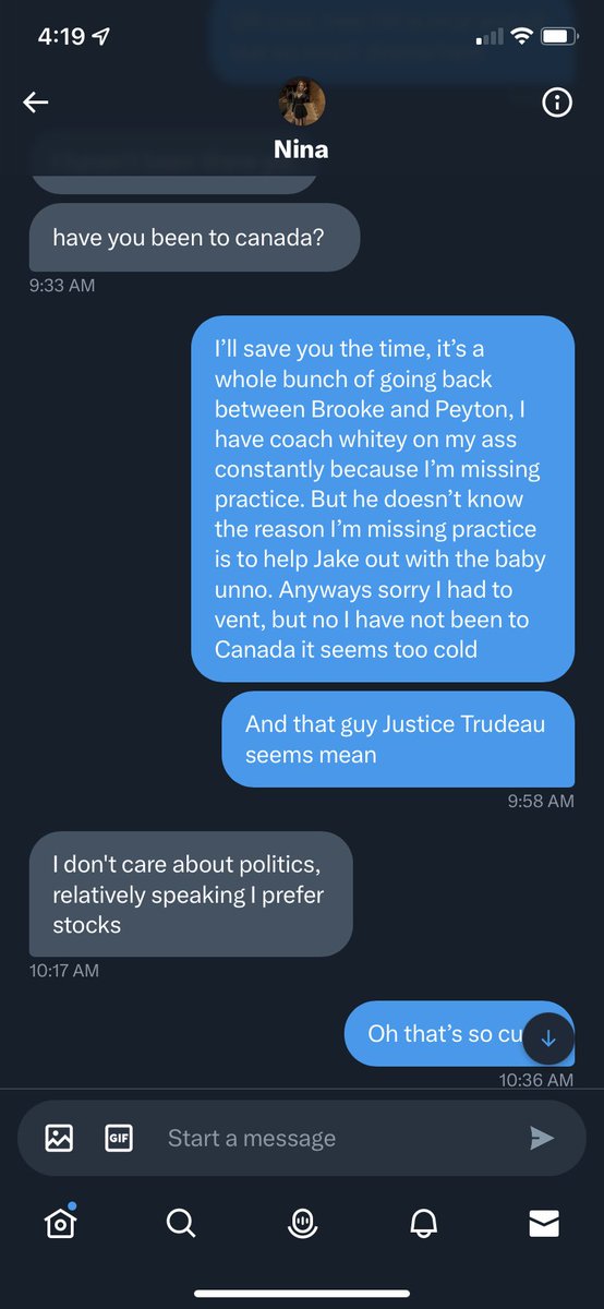 theSteelkid's tweet photo. My chat with a scammer #treehill https://t.co/1Ron96K9YJ