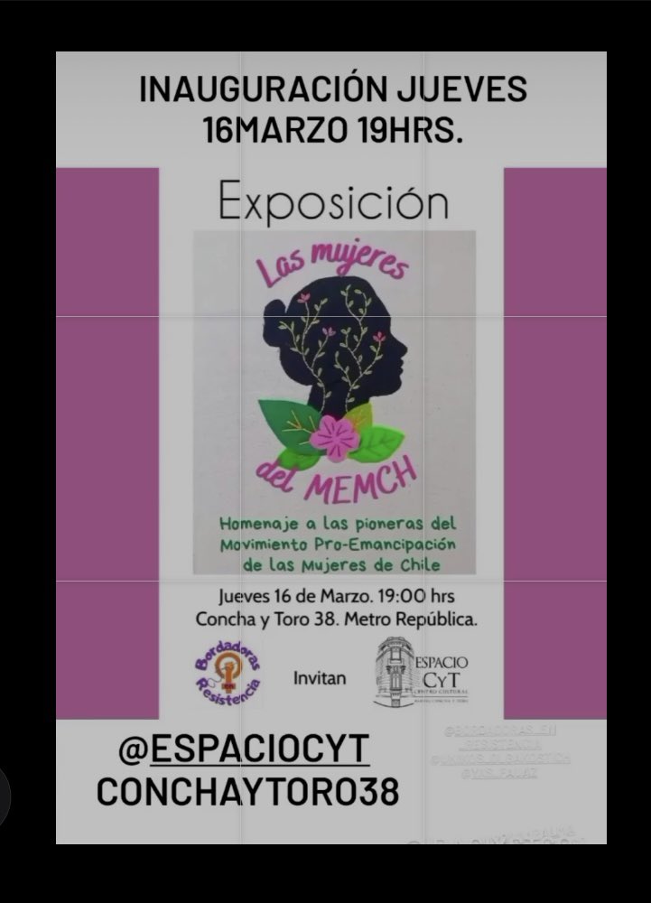 Exposición mañana <a href="/NataliaVHuerta/">Natalia Valenzuela</a>