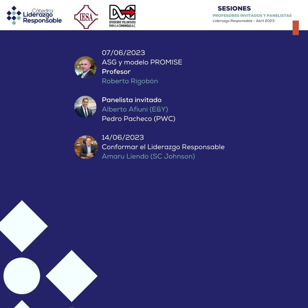 ¿Ya conoces nuestro plan académico para este trimestre?

¡Aprovecha esta gran oportunidad de potenciar tus habilidades y conviértete en un #líderresponsable!

Contáctanos a través del correo liderazgoresponsable@iesa.edu.ve y recibe toda la información de inscripción💡