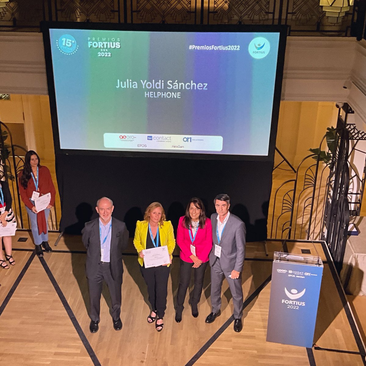 PremiosFortius's tweet photo. Los finalistas a Mejor Supervisor son: 
🎆 Erick Alejandro Albakian @intelcia_spain 
🎆 Amparo Mena @ibercaja connect
🎆 Ana María Méndez @Webhelp_Global
🎆 Julia Yoldi @HELPHONE Servicios Informáticos

#PremiosFortius2022 https://t.co/IwqtqapQ1Z
