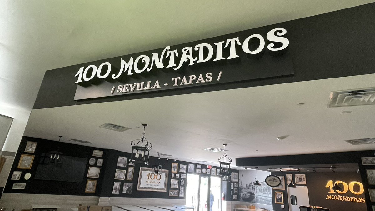 SignsAllSign's tweet image. Custom Channel Letters on the Wall for @100montaditos If you want to see more, follow us! signsallsigns.com #signletter #southflorida #sign #signs #signage #signages #channelletter #channelletters #channellettering #channelletterssignage #miami #signmiami #commercial