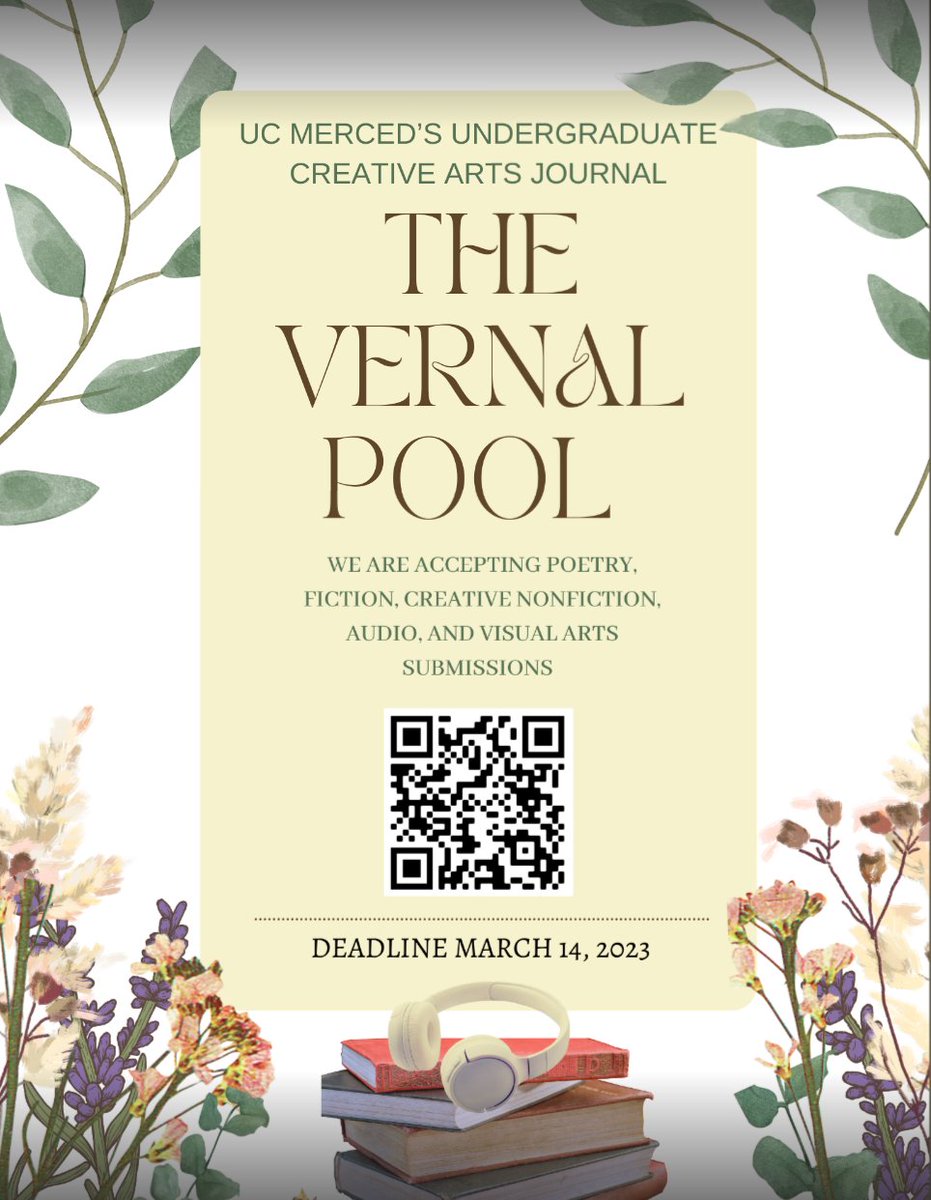 UCMMWP's tweet image. THE VERNAL POOL: Accepting submissions until March 14th! Don't miss out! #ucm #ucmmwp #writing