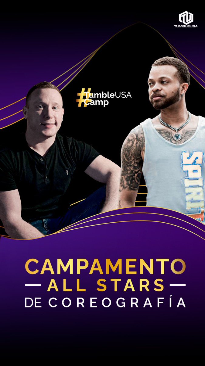 TumbleUsa's tweet photo. Este domingo y lunes daremos inicio nuestro primer Campamento All Stars de Coreografía 🤩🌎
@p_willy87 y @ewithaj son los mejores coreógrafos de Spirit FX y estarán creando segmentos de rutina de todos los equipos inscritos  

Inscríbete 
#TumbleUSACamp 
+57 322 3051486 https://t.co/9QXHGjULb8