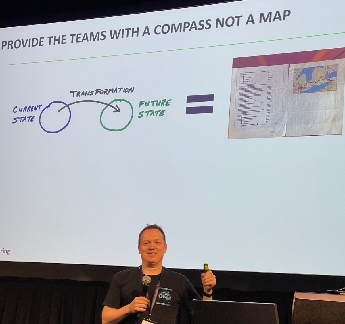 MelissaKaulfuss's tweet image. “Provide your teams with a compass not a map…you can provide them with the tooling but if you don’t provide them with a compass when the CI fails they’ll be back at your desk.” — @MircoHering #devopsdaysmelbourne