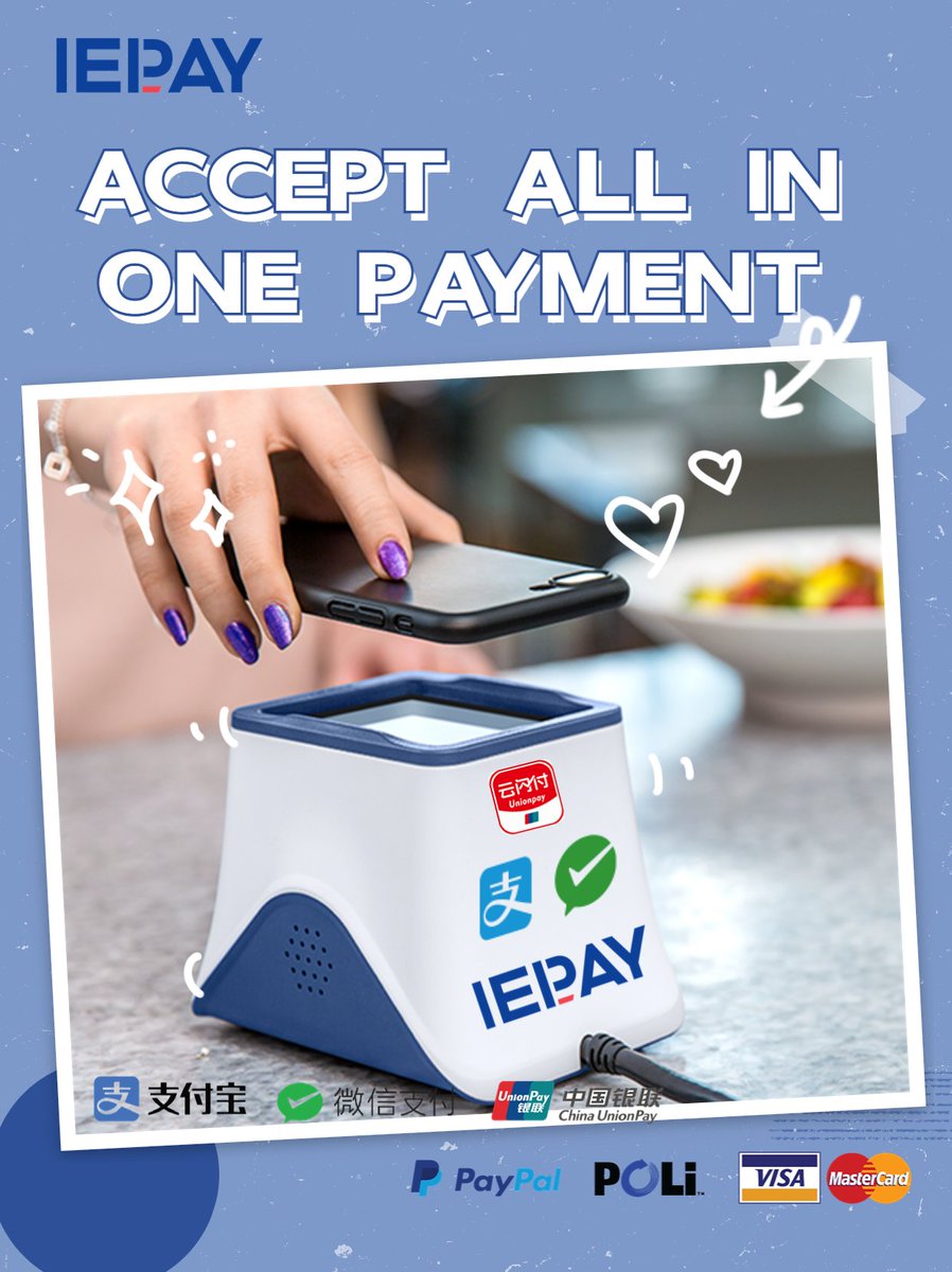 pay_ie's tweet photo. MIEPAY's QR code payment has officially launched 🦀🦀

Now supporting payment methods for UnionPay, Alipay, WeChat, PayPal, and Poli Pay. 🤙🤙🤙
#PaymentIntegration
#iepay
#Alipay
#UnionPay
#WeChatPay https://t.co/EKkctuxG2j