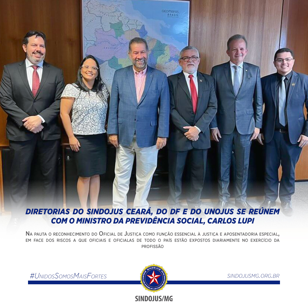 sindojusmg's tweet photo. DIRETORIAS DO SINDOJUS CEARÁ, DO DF E DO UNOJUS SE REÚNEM COM O MINISTRO DA PREVIDÊNCIA SOCIAL, CARLOS LUPI

Clique aqui para ter acesso à matéria completa:
https://t.co/0NXaocBUJY

#UnidosSomosMaisFortes #SindicatoForte https://t.co/3cLV9U2zZH