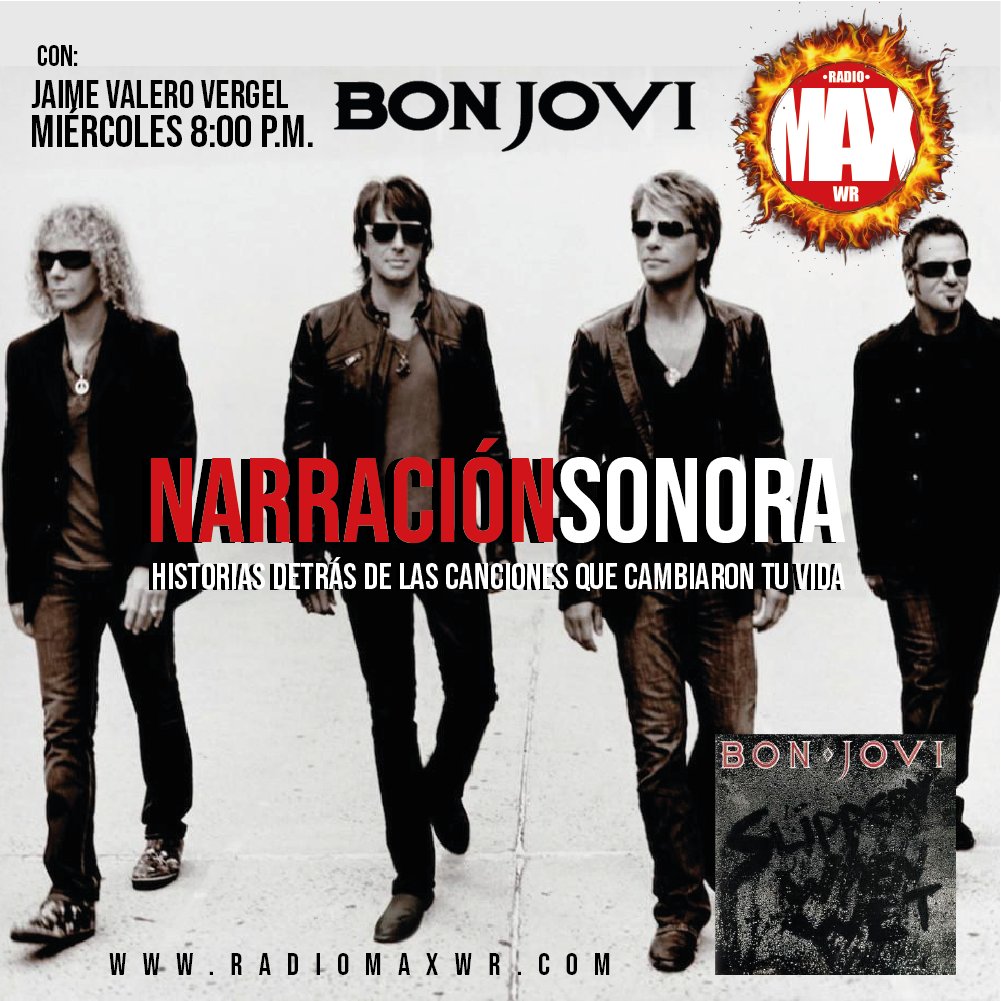 jvalerovergel's tweet photo. Hoy en #narraciónsonora @BonJovi  con su gran álbum de 1986 #slipperywhenwet 8:00 p.m sólo en @RadioMAXWR1 https://t.co/5glWhwwKr3