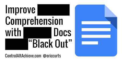 ericcurts's tweet photo. Improve Reading Comprehension with Google Docs "Black Out" https://t.co/KVHIA052KI
#ControlAltAchieve https://t.co/SBBRN7iBLB