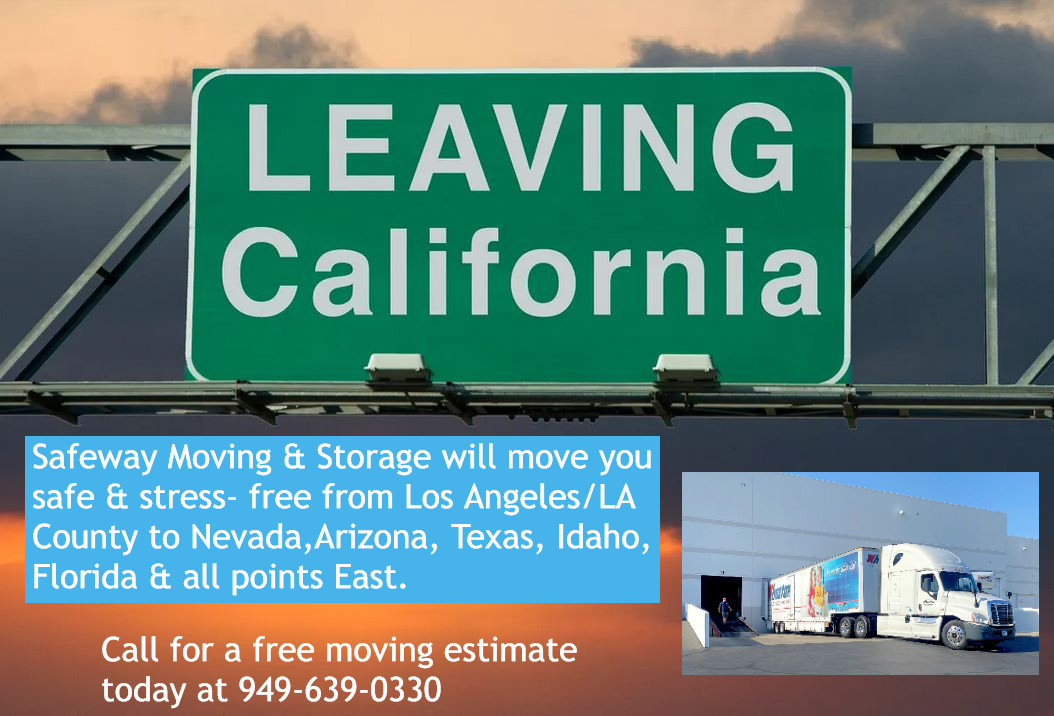 Moving out of Orange Co. California ? Look no further than Safeway Moving & Storage!  We offer full service long distance moving services for homeowners & businesses needing to move to Las Vegas,Phoenix, Miami,Austin, Orlando, Seattle etc 
#longdistancemovers #orangeco