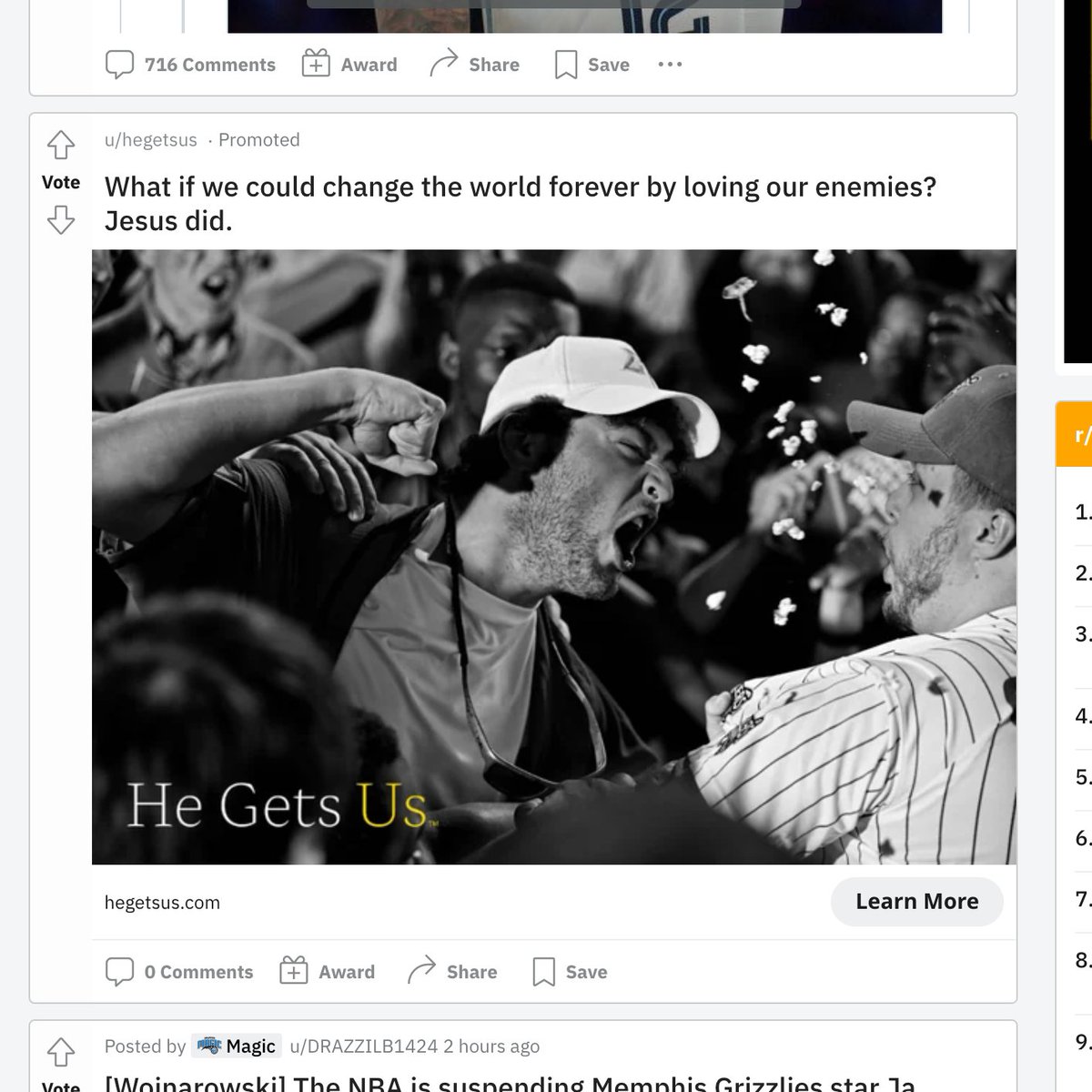 jappleby's tweet photo. Jesus is testing Reddit ads.
I wonder if they convert.
(I'm sorry). https://t.co/7V2iJuJy2i