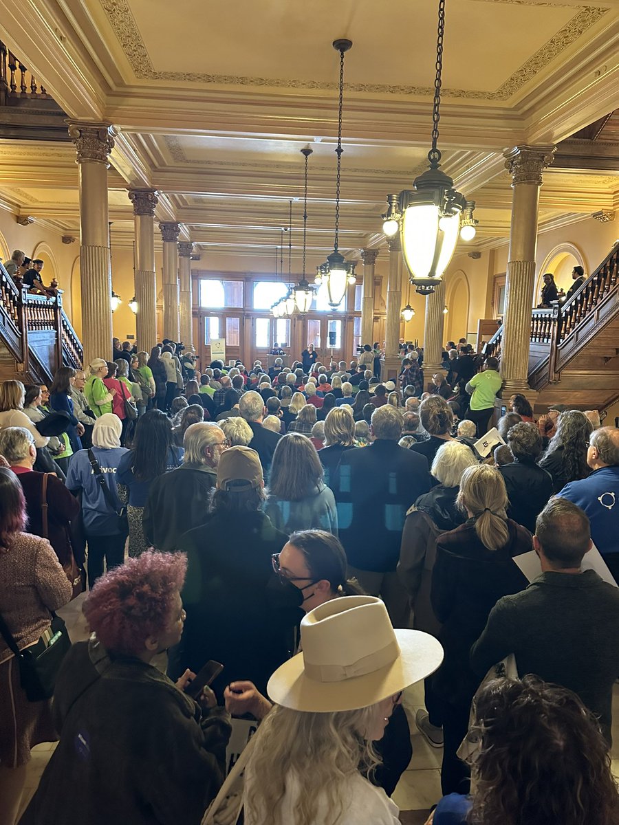 Packed house for the #ExpandKanCare rally in Topeka today! #ksleg