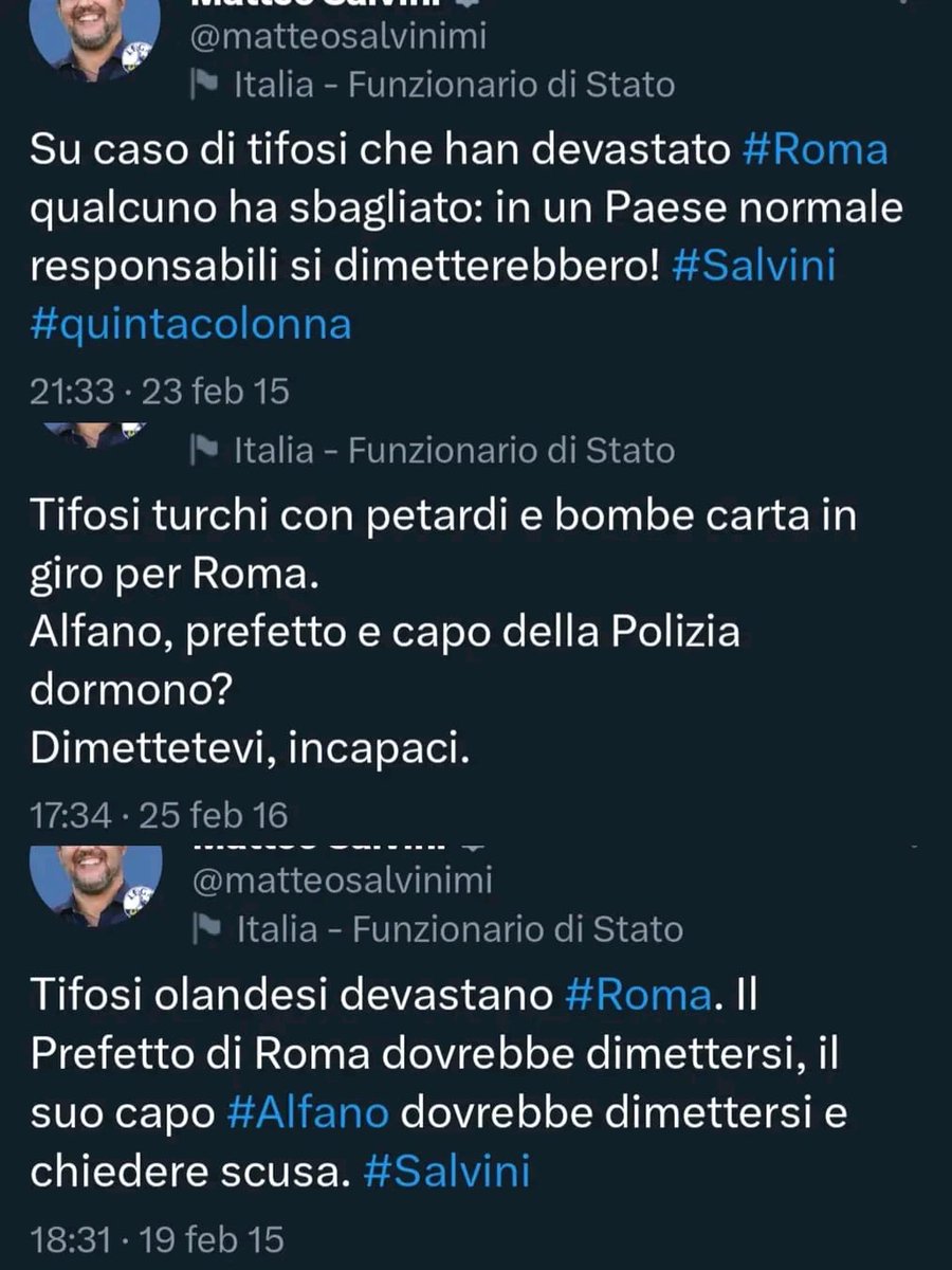 lostoricodelweb's tweet photo. L'incoerenza del ministro #Salvini 

@LegaSalvini @matteosalvinimi https://t.co/JRMA7jcoxw
