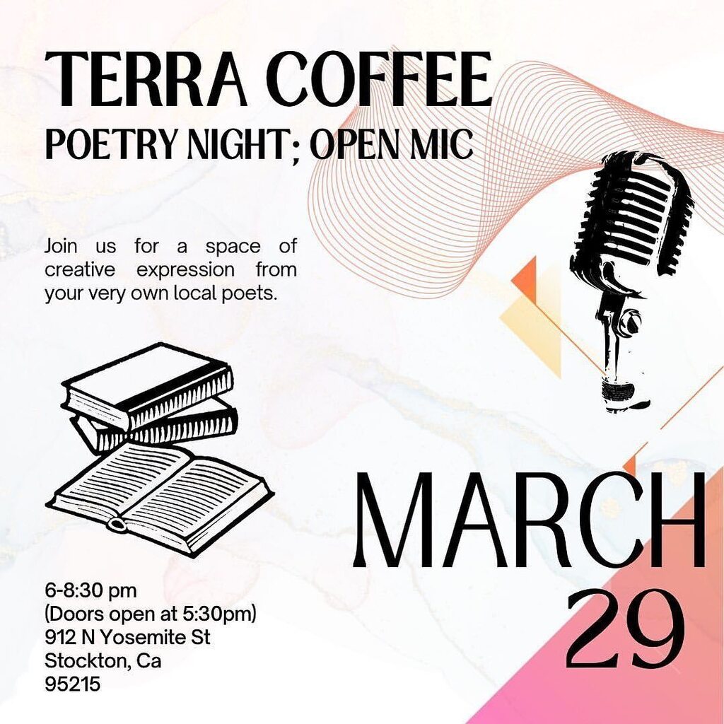 Poetry Night at <a href="/terracoffee209/">Terra Coffee</a> 
TAG 👉 #YosemiteStreetVillage 

Repost by @yuhjenius We’re back! Thankyou for the continuous support , hope to see you there! 🌿🦋 instagr.am/p/Cp0p9i-vtuY/