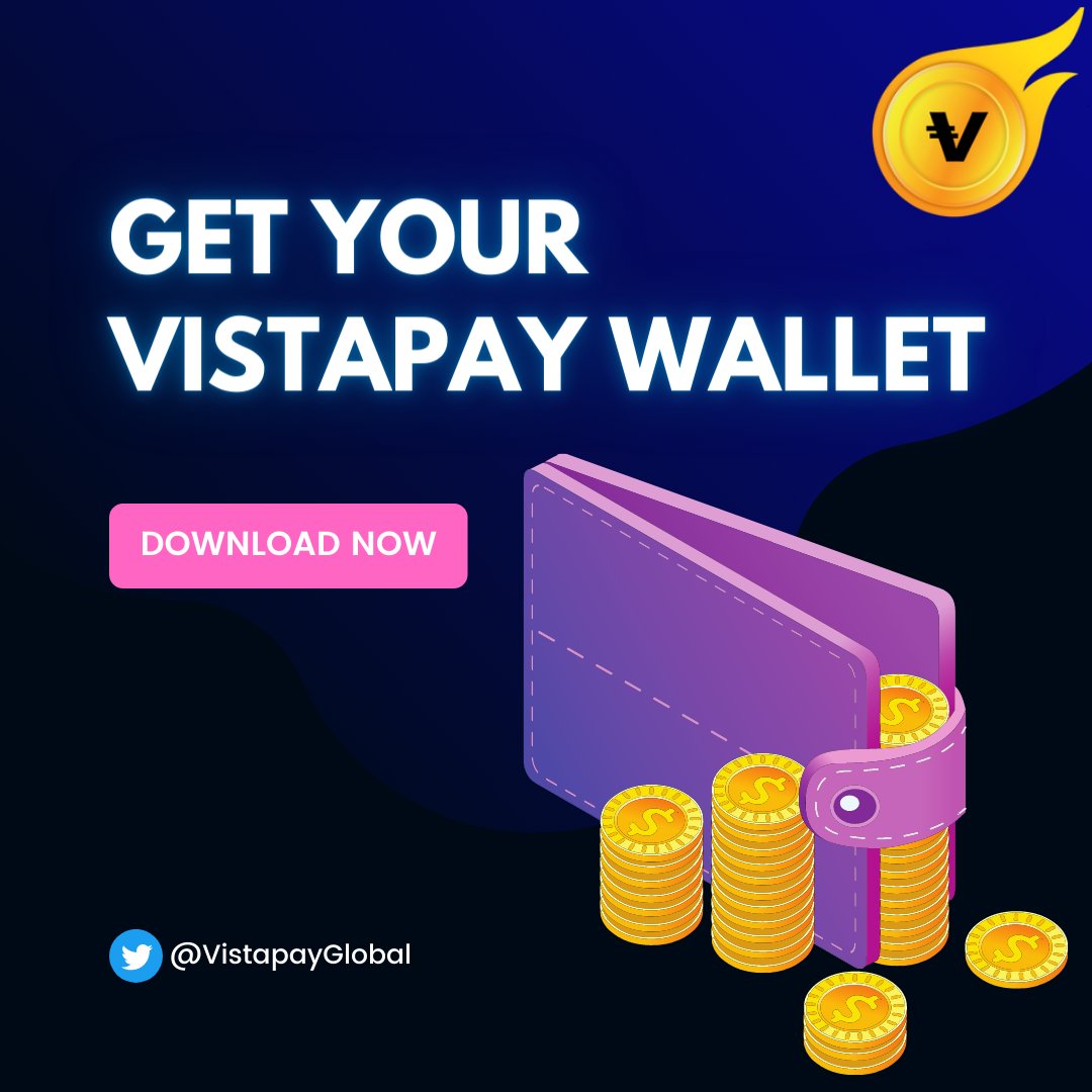 VistapayGlobal's tweet photo. Excited to announce the launch of Vistapay Wallet - the secure and easy way to manage your cryptocurrency!
Click on the link to Download: https://t.co/IdM69sdLrk
#cryptocurrency #wallet #Vistapay #btc #Ethereum https://t.co/faazGb5aan
