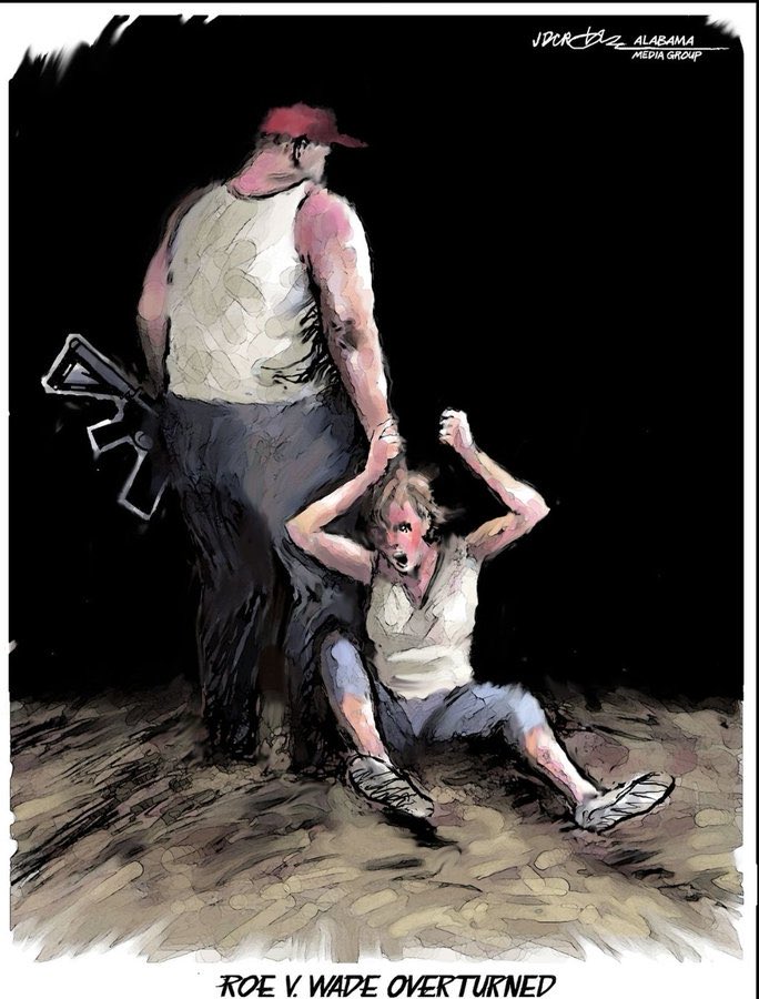 TrumpIsTheEnemy's tweet photo. @PatriotMobile AMERICAN FREEDOM is all about ramming your fascist extremist views down everyone else's throats against their will. #NoReligiousTest #SecularNation #txlege #txed #Uvalde #ElPasoWalmart @PatrickSvitek @sewellchan First Plank in the GOP platform: Women are murderers. https://t.co/oe64zMLRnp