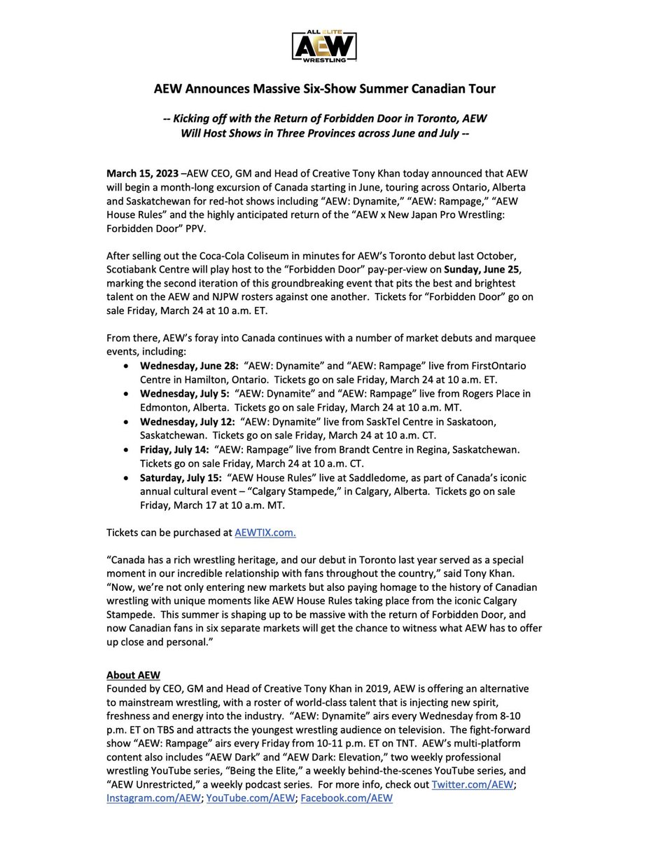 All Elite Wrestling tweet media