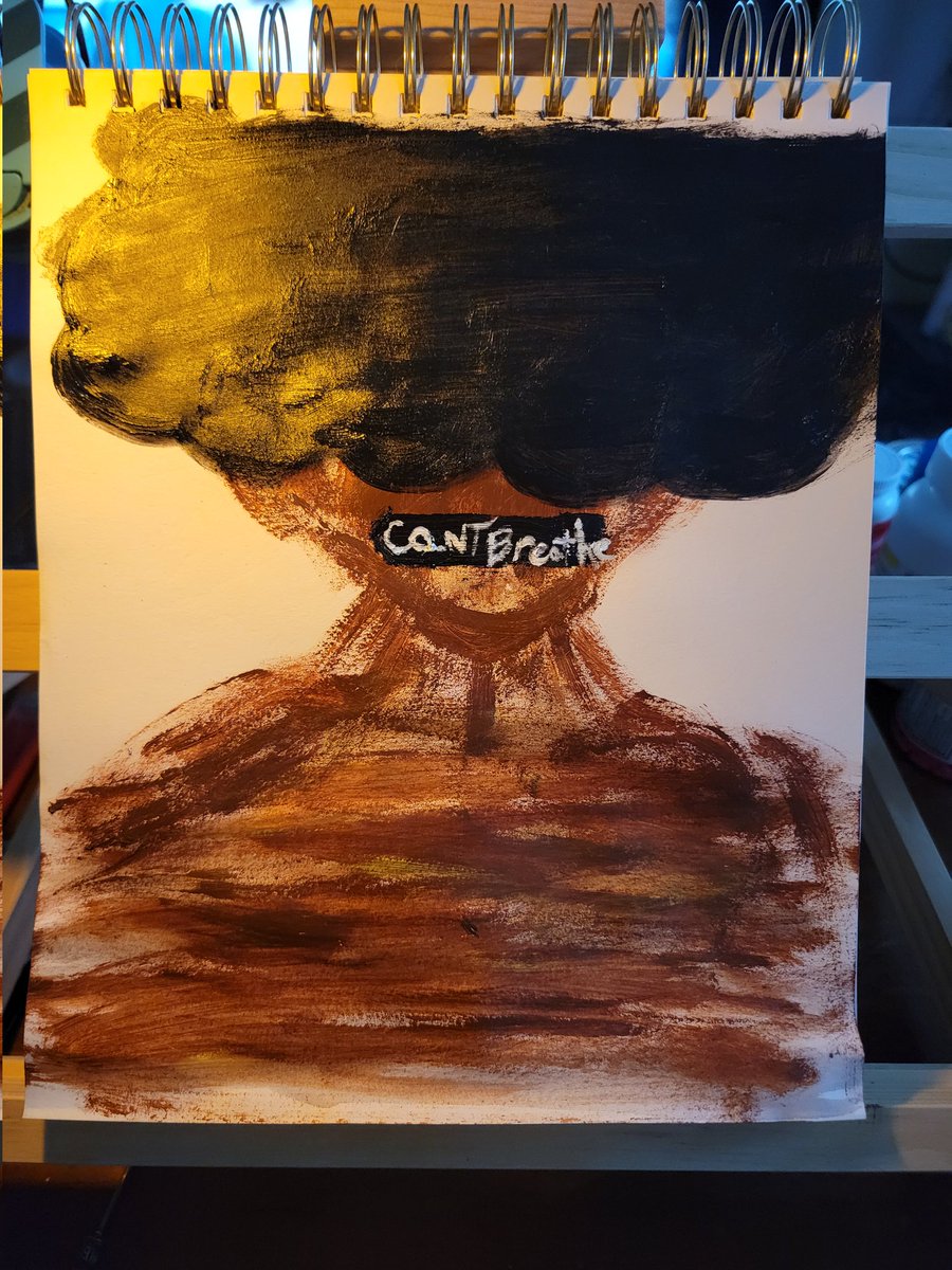 ToolTheSecond's tweet photo. "Shades of Pain", my first acrylic. #veteran #BlackLivesMatter    #ArtistOnTwitter #Artists #acrylicpainting #arttherapy #PTSD https://t.co/N4oKEPqu2E