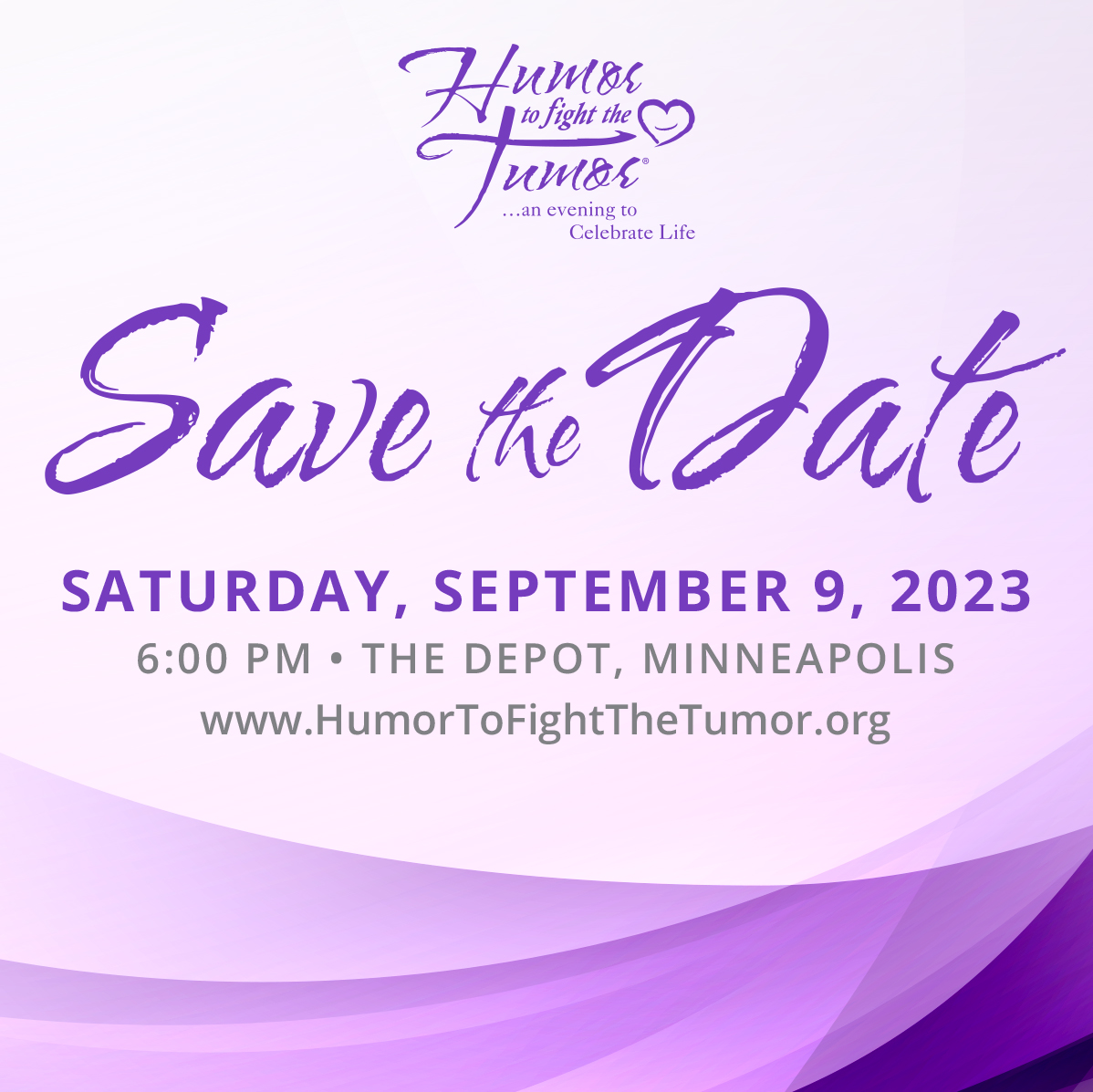 HTFTFoundation's tweet photo. We're excited to begin planning our 20th Annual Gala on Saturday, September 9 at The Depot in Minneapolis! Ticket info forthcoming. https://t.co/a7oiSNpENo