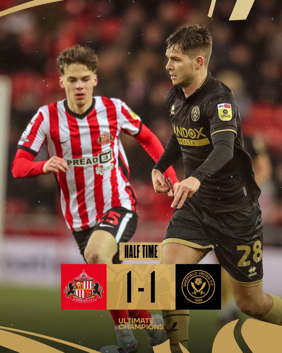 SheffieldUnited's tweet photo. Macca's goal has us level at the break!

#SUFC || @UltiChamps https://t.co/d2rKNm5mrF