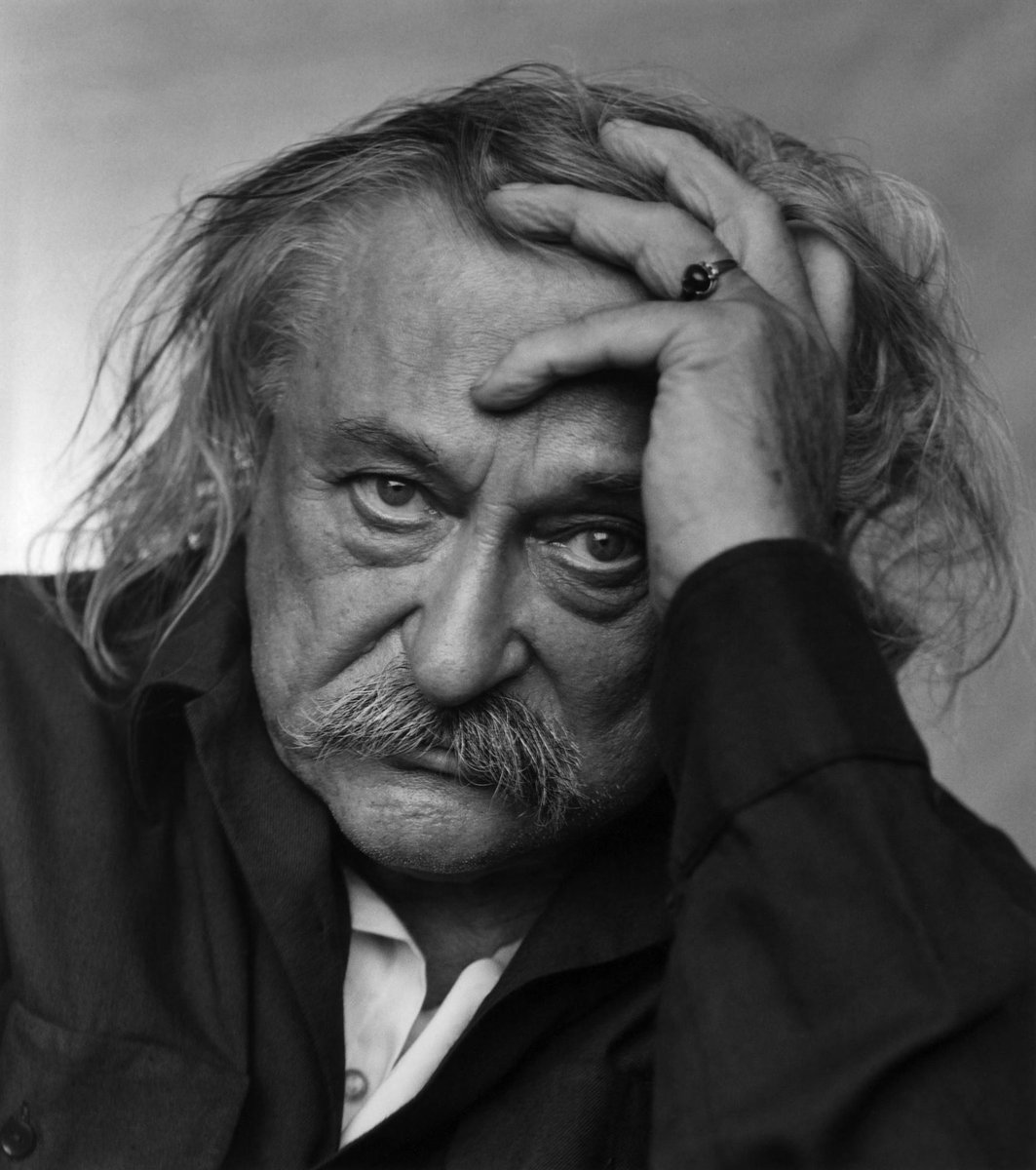 جاك ليبشيتز (1891 - 1973) نحات ورسام تكعيبي، تم التقاط الصورة عام 1966 - للمصور: يوسف كارش #فضفضه