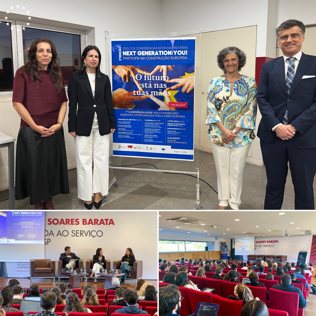 CE_PTrep's tweet photo. 🇪🇺O arranque da 2ª edição do #NextGenerationYOU ficou marcado por uma sala cheia de jovens no ISCSP @ULisboa_
🎙️”Queremos ouvir o que os jovens têm a dizer. Com os pés na terra e a cabeça no mundo dos sonhos. A #Europa será aquilo que fizerem dela”, @sms_eur.
#juntosmaisfortes https://t.co/C8DFgFuHOr