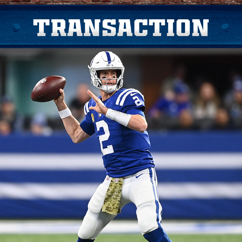 Colts's tweet photo. We have released QB Matt Ryan.