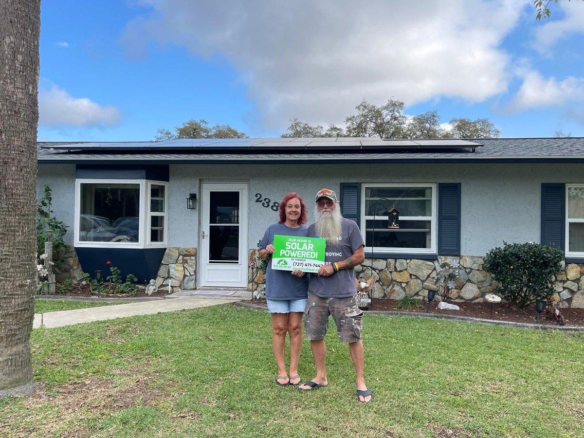 SolarBearCo's tweet photo. More Florida Homeowners🏠 taking the first step towards energy⚡ independence! Thank you for Choosing Solar Bear!
https://t.co/QApETYwfme
#JustWentSolar #GoingSolar #SolarBear #KillTheBill #TakeBackYourPower #NoMoreDuke #SolarEnergy #RenewableEnergy #SayYesToSolar #florida https://t.co/mMTRAeT2Kn