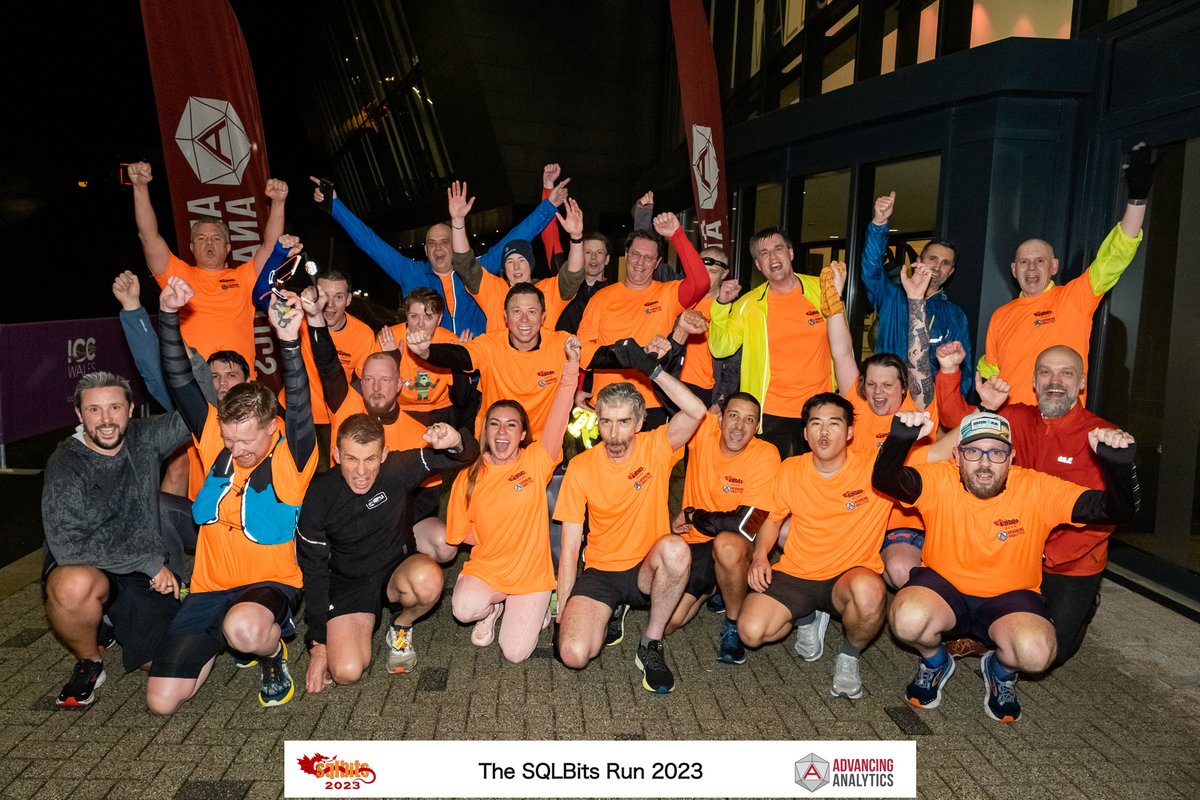 SQLBits (@sqlbits) on Twitter photo Just wanted to say what a wonderful turnout we had and a lovely group of people at the SQLBits Run in neon orange <a href="/AdvAnalyticsUK/">Advancing Analytics</a> and #SQLBits shirts!🏃🏃♂️🏃♀️
If you'd like, join us again Friday morning (It's an early one!)🏃 Just wanted to say what a wonderful turnout we had and a lovely group of people at the SQLBits Run in neon orange <a href="/AdvAnalyticsUK/">Advancing Analytics</a> and #SQLBits shirts!🏃🏃♂️🏃♀️
If you'd like, join us again Friday morning (It's an early one!)🏃
