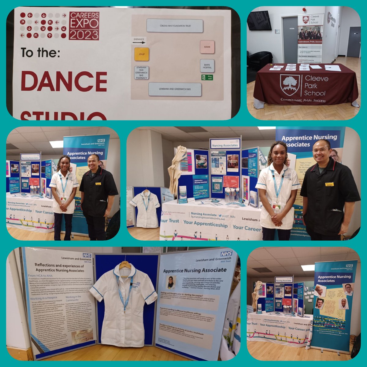LGT_NAs's tweet photo. All set up @cleeveps and ready to talk about the #ApprenticeNursingAssociate programme @LG_NHS.  Great to be here to share our experience of working in the #NHS.
Nice to be joined by #Suzanna who is going to talk about her #LivedExperience as an #ANA. https://t.co/bVaqjjrP4p