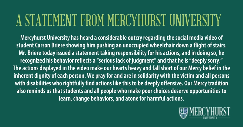 Mercyhurst University tweet media