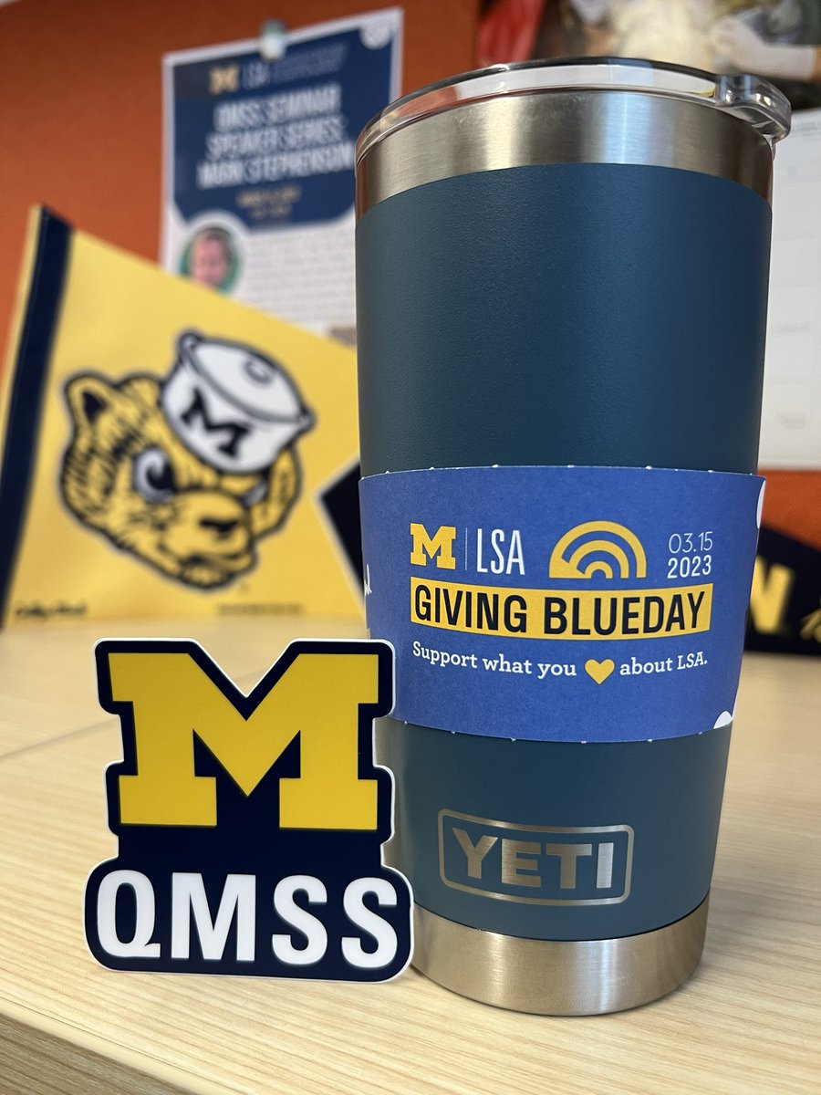 The Quantitative Methods in the Social Science (QMSS) program meets you where you R. This coffee sleeve from @umichLSA is nice and all, but it can’t prevent me from feeling warm & fuzzy when I think of how proud I am of our QMSS students and this program. #GoBlue #givingblueday