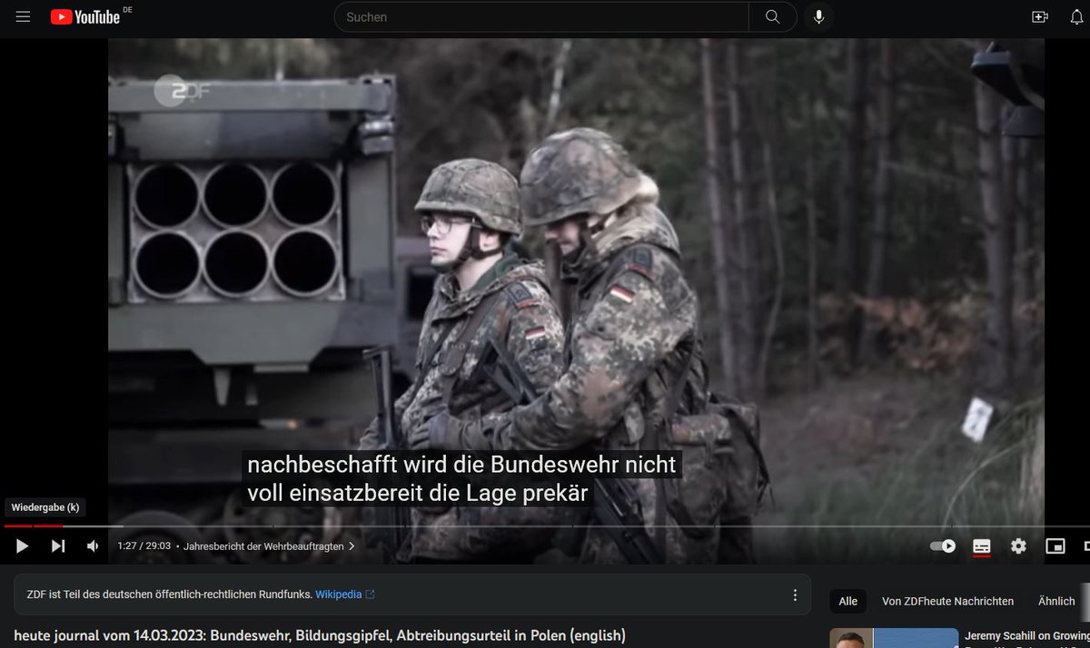 CarolaConundrum's tweet photo. 1/2 Das #ZDF @heutejournal berichtete am 14.03., die Lage der Bundeswehr sei prekär, zitierte #Wehrbeauftragte etc. - natürlich fraglos KRITIKLOS, als sei das dann so... 😖
NEIN❗️ Es fehlt an Investionen in die Schule der Diplomatie - u. in echte #ÖRR -Medien statt ARD &amp; ZDF 😖 https://t.co/3QxaSxr4nY