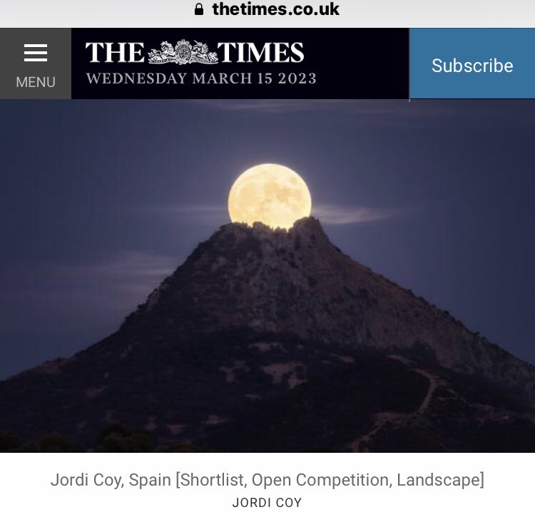 jordi_coy's tweet photo. Qué locura!!
Mi foto ha sido seleccionada entre las 20 mejores fotografías según Forbes, si... habéis leído bien, Forbes!!!😱
Siendo el único autor español en su lista.
También está siendo publicada en decenas de medios internacionales, entre ellos TheTimes

#forbes https://t.co/76A7KrFeus