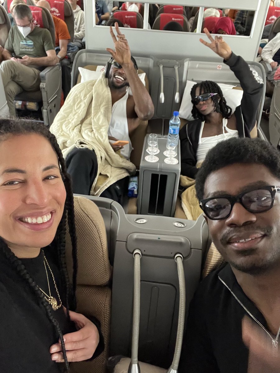 Throwback to the #BlacktoAfrica team on our way to Kenya with Alton Mason. Thank you <a href="/KenyaAirways/">Official Kenya Airways</a> #therealdealkenya #rediscoverthemagic #blacktoafricamovement
