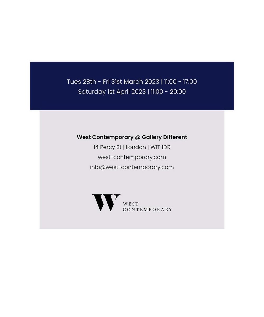 willkay_oddking's tweet photo. New Art with @WestC_Editions 20th Anniversary group show at @G_Different
#XX #WestContemporary #BeautifulCrime #GroupShow #Willkay #London #ArtLife https://t.co/lkoUhzIiL2
