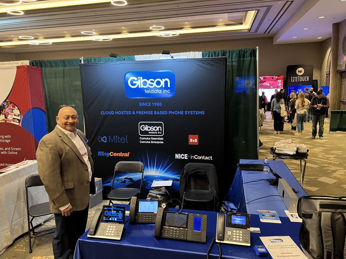 Hey #KySTE attendees! Are you ready to "connect" with the latest in school communication technology? Swing by booth 603 and meet Bill and Fern from Gibson Teldata!  

#GibsonTeldata #KySTE2023 #SchoolTech