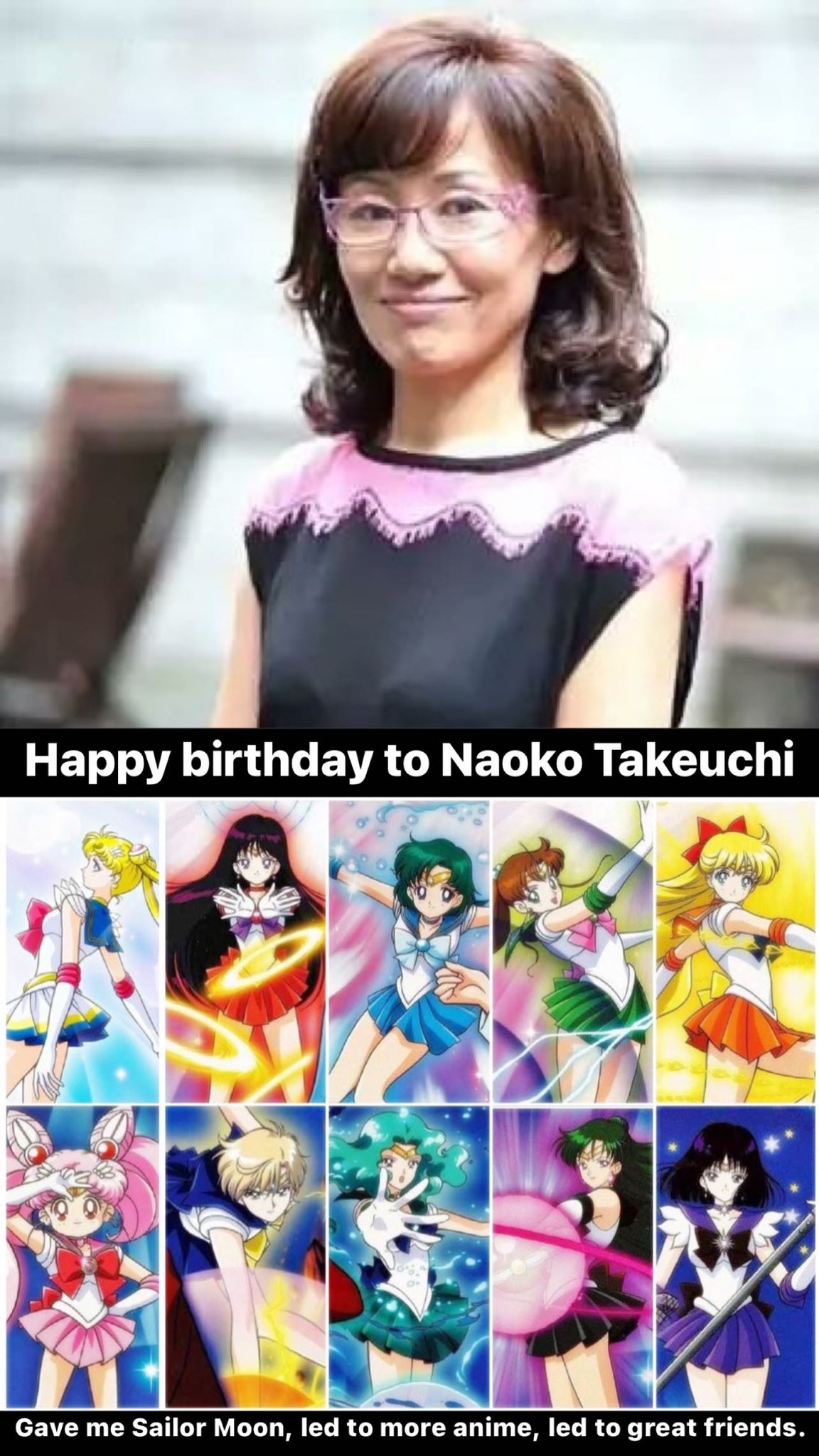 Happy birthday to the one and only Naoko Takeuchi!       