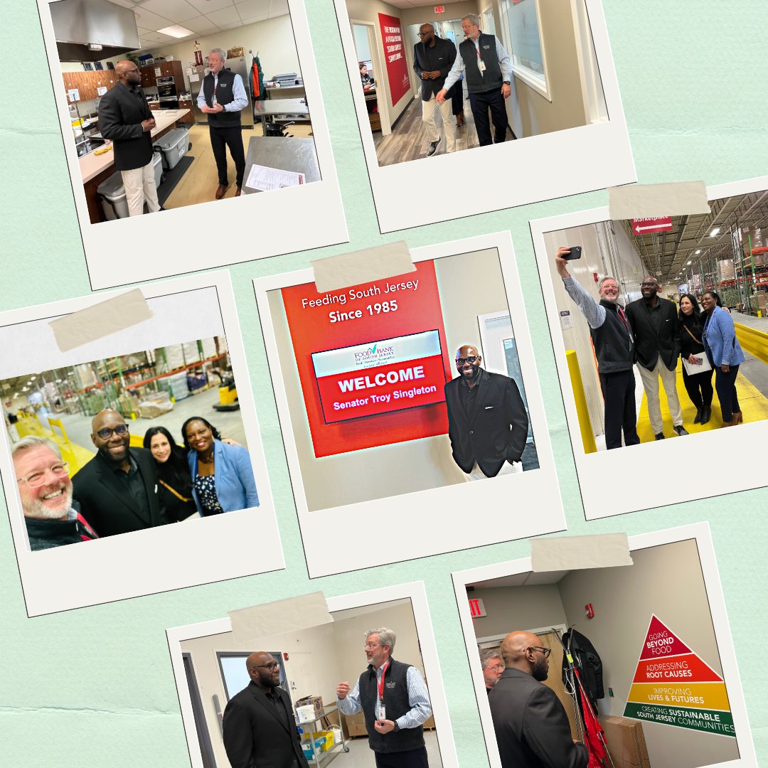 foodbankSJ's tweet photo. We were glad to welcome Senator Troy Singleton to the Food Bank today. Thank you, Senator, for visiting, touring our space, and talking to us about the incredible need we see in our South Jersey communities at this time. 

#bettertogether #WelcomeWednesday #feedsj #endhungersj https://t.co/RWabvE5yGx