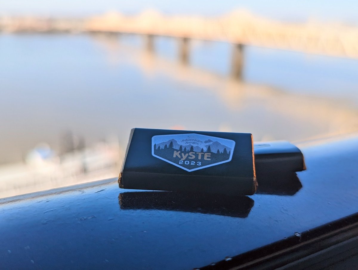 Heads up, if you're at #KySTE23 there is chocolate in the bottom of your bag. You don't want any melted surprises later.