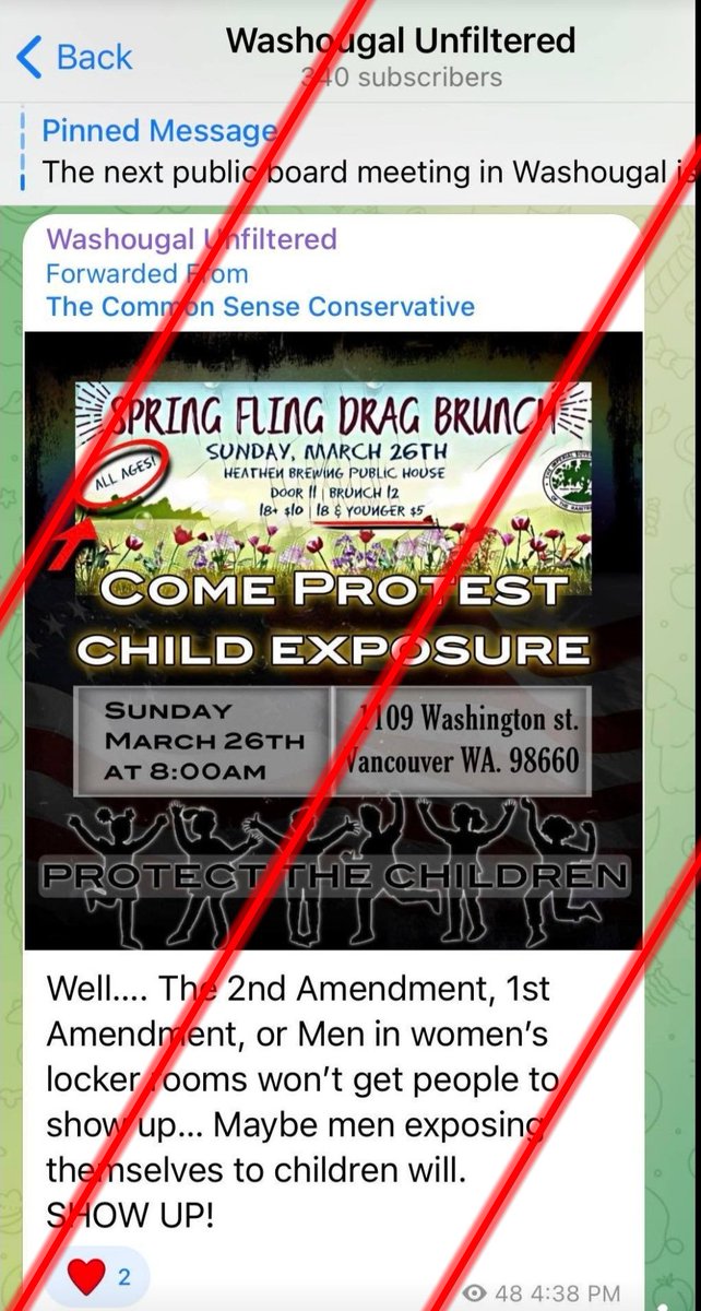 QueerSatanic's tweet photo. Oi!

Rowdy folk in the #Portland and #VancouverWA area show up this Saturday (March 18) to make signs and prep to defend #DragBrunch the *following* Sunday (March 26) https://t.co/Ow6ptlOYDJ