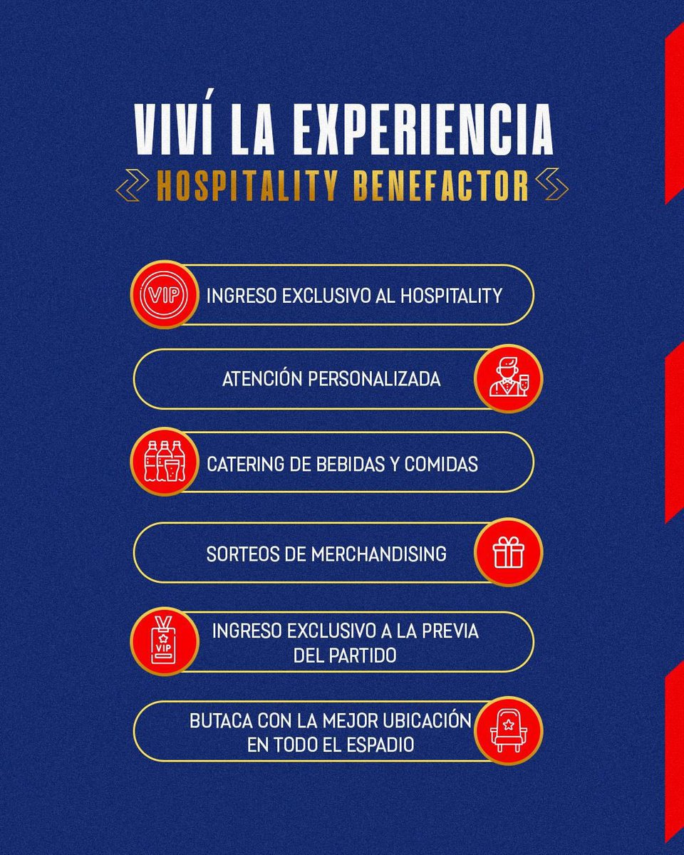 DulCesarPy's tweet image. ¡SORTEO!💙❤️💙

Para ver el partido como un rey regalamos 1 entrada al Hospitality CCP para Cerro Porteño Vs Fortaleza⚽️

Participa:
🔺 Seguí la página
🔺Dale RT
🔺Deja tus últimos 3

Mañana 12 PM anunciamos al ganador/a.¡Verificamos entre todos los que dieron RT y nos siguieron!
