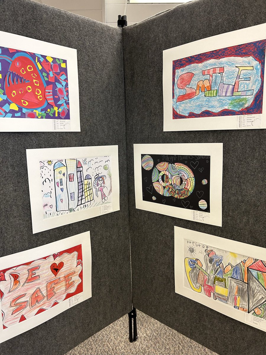 HilltopESAACPS's tweet photo. If you have the opportunity, visit the Linthicum Library @aacpl this week to see our students’ #AACPSAwesome artwork on display! https://t.co/90DqK5TVBk
