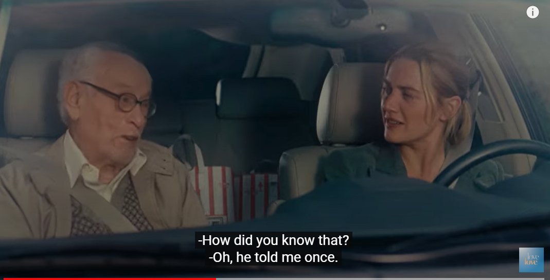 One of the cute scenes... #theholiday  My favorite. #KateWinslet #EliWallach - Iris meets Arthur